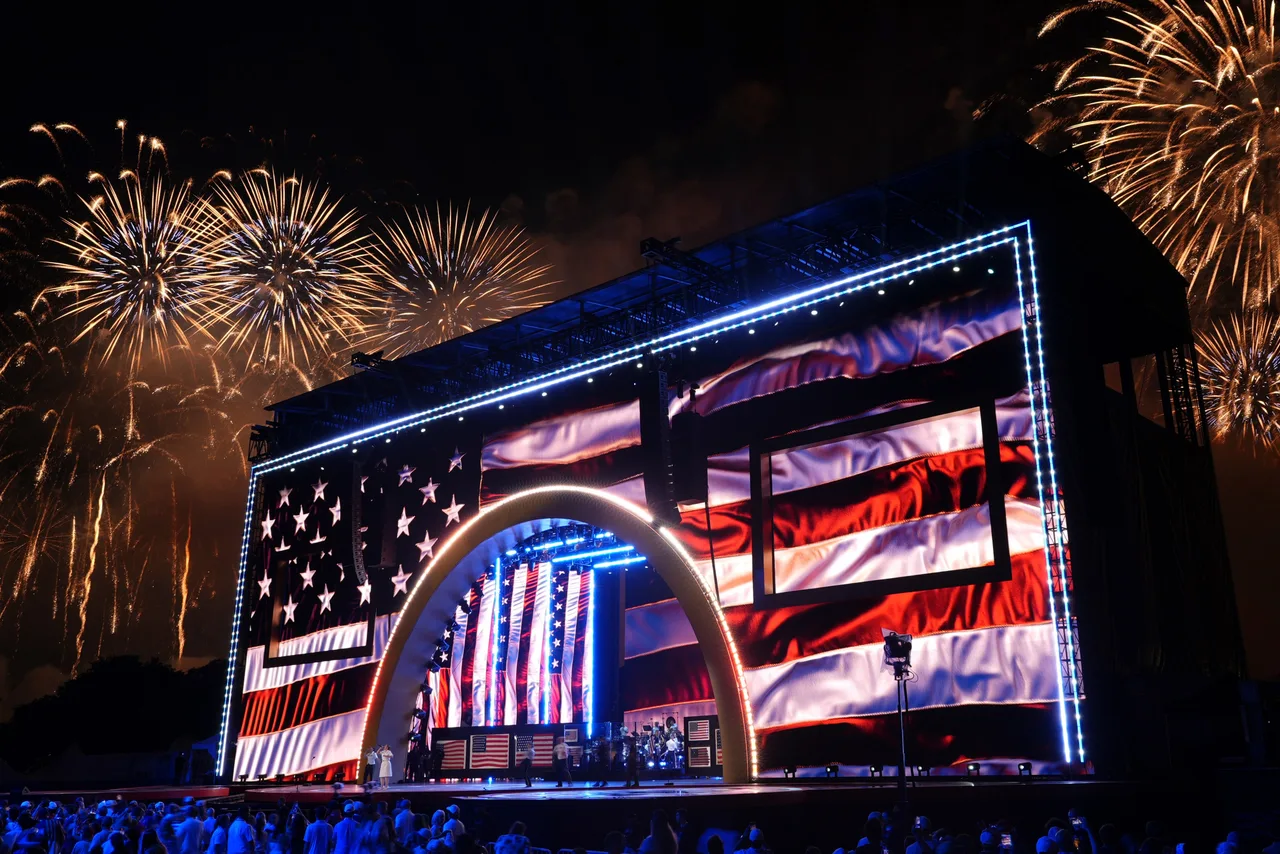 Record-breaking fireworks light up Washington