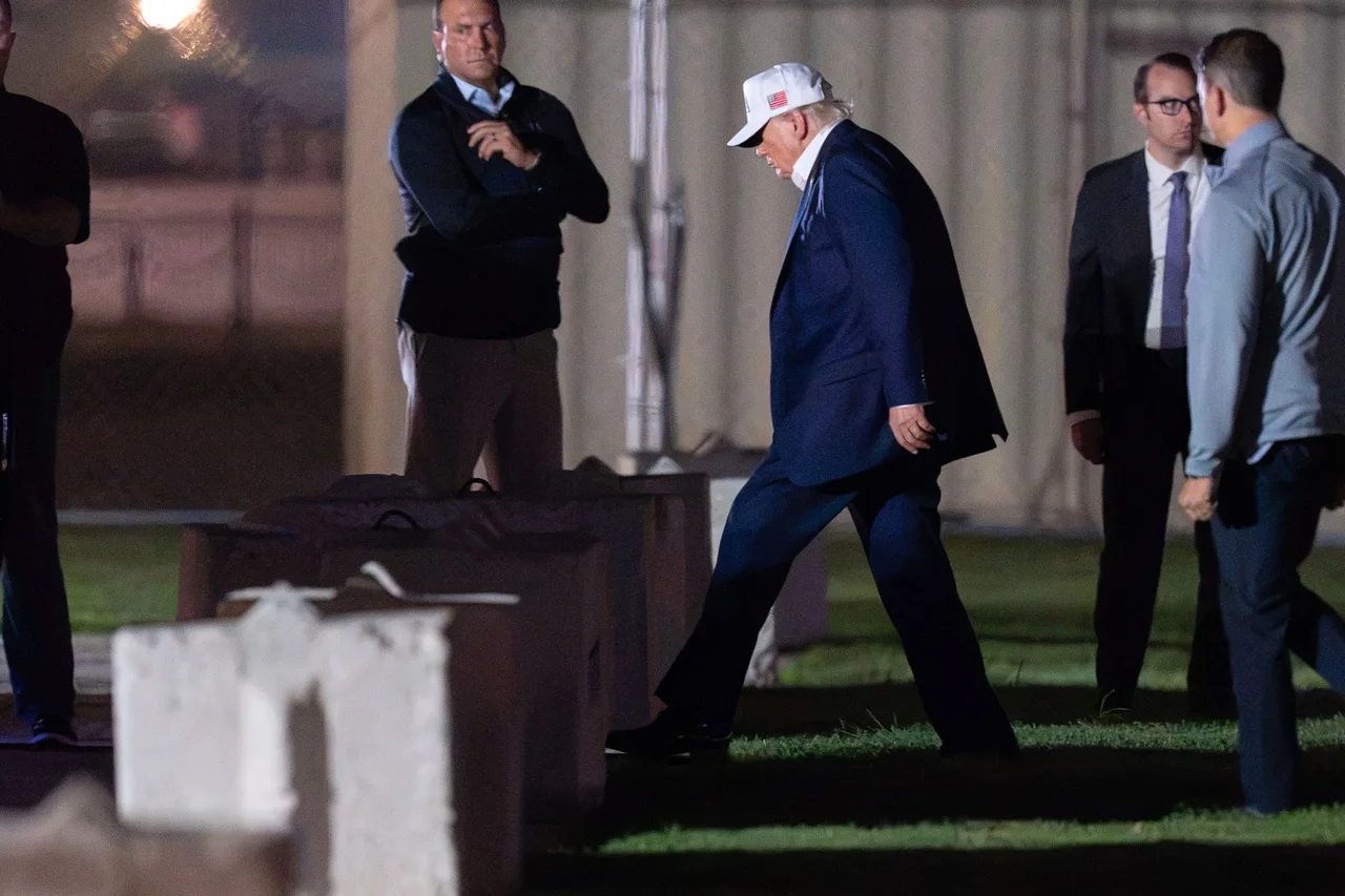 Trump makes an unexpected return to Washington