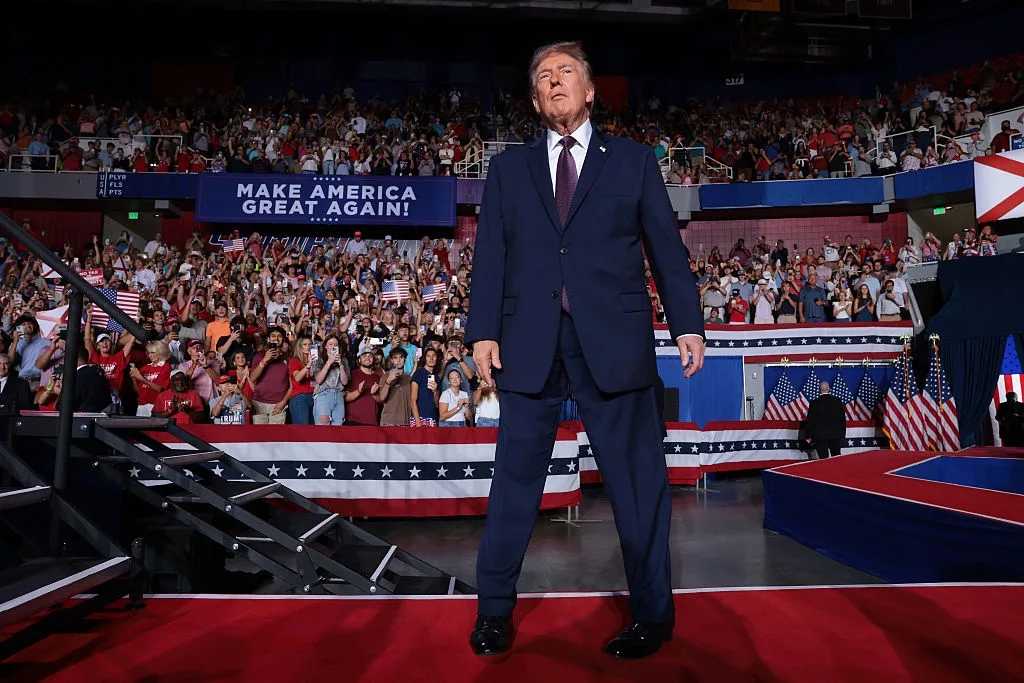 Trump returns to the city where his mega-rallies took off