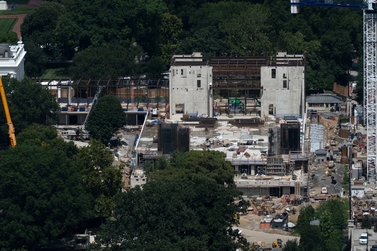 The East Wing begins to disappear