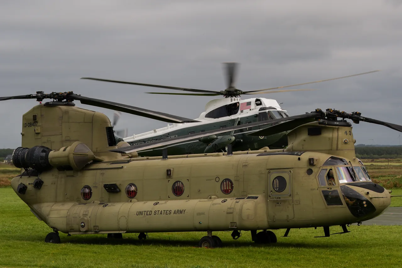 Chinooks join the presidential helicopter fleet