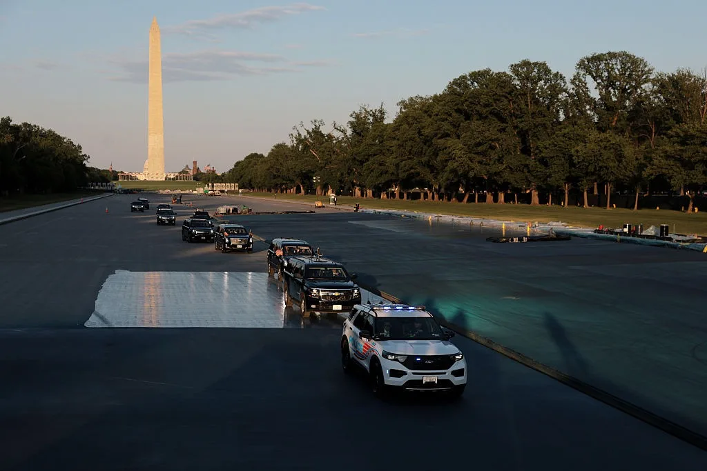 Did Trump's motorcade make things worse?