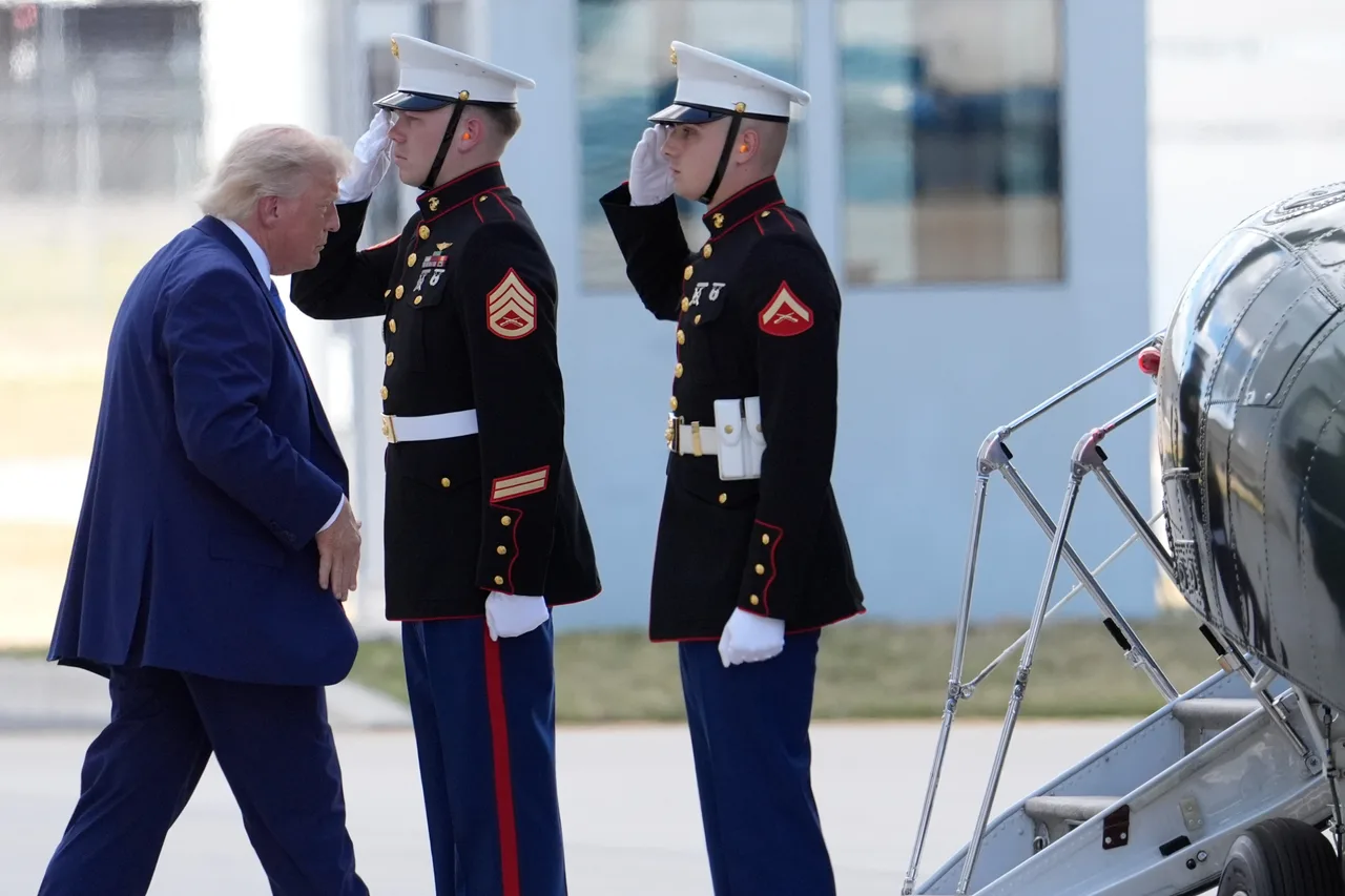 Trump arrives for historic Air Force One unveiling