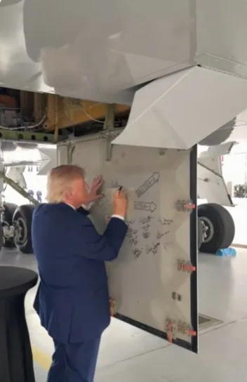 Trump leaves his mark on the new fleet