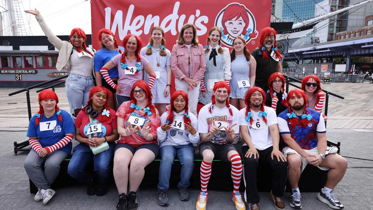 Wendy’s redhead look-alike contest turns heads in NYC on World Redhead Day