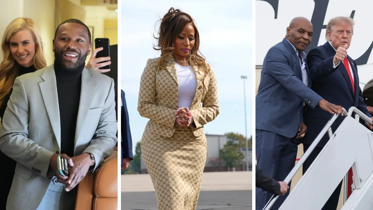 Who’s aboard Trump’s Air Force One? Boxing legends, rappers and trusted aides join his midterm blitz