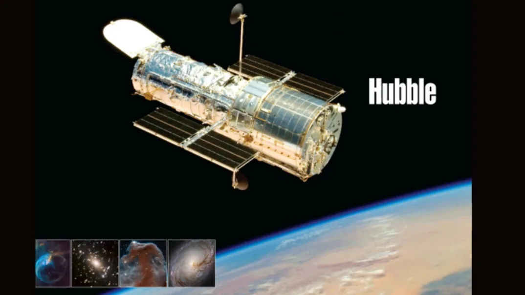 Launch of Hubble Space Telescope