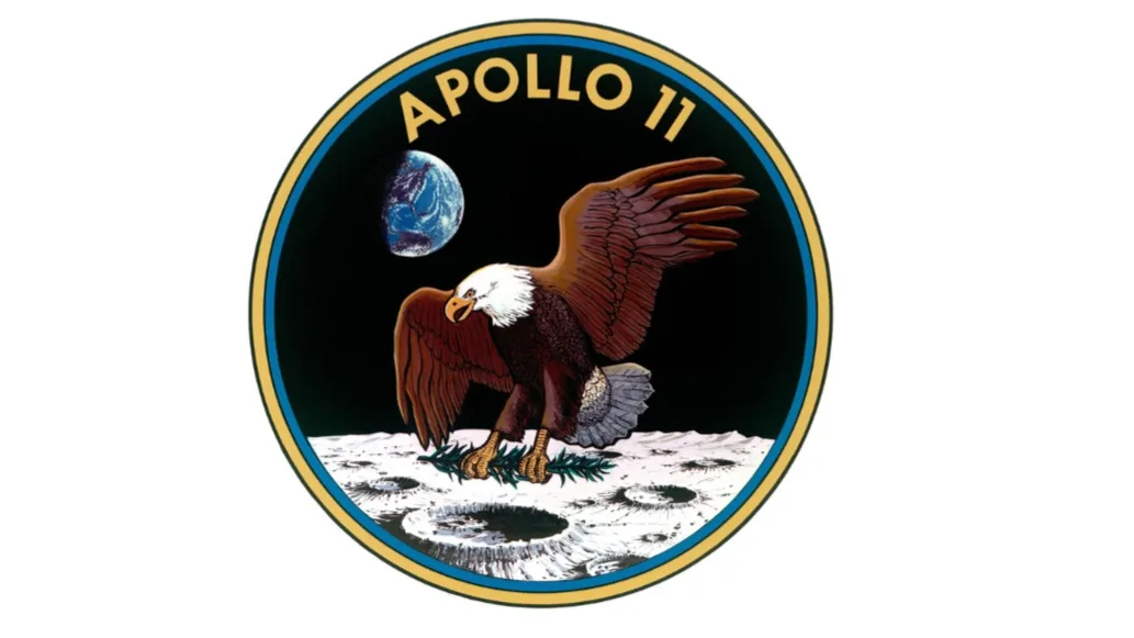 The emblem that marked a historic mission