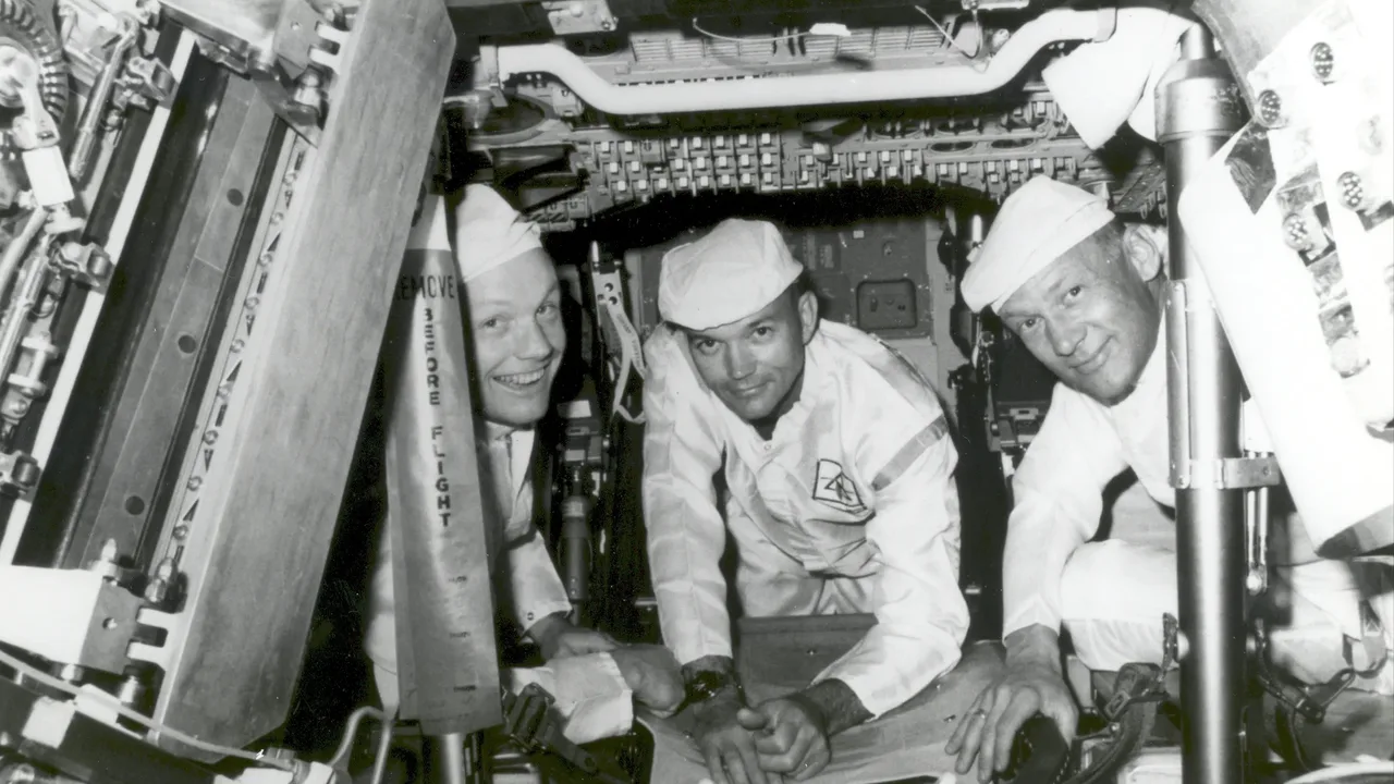 Inside the spacecraft before launch