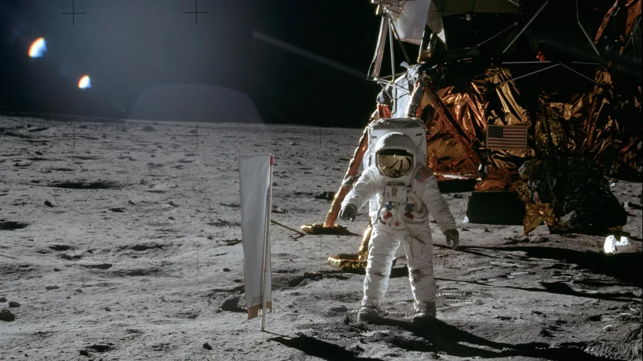 Armstrong’s view of Aldrin