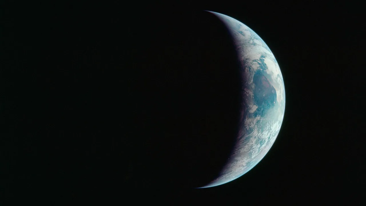 A glimpse of home from space