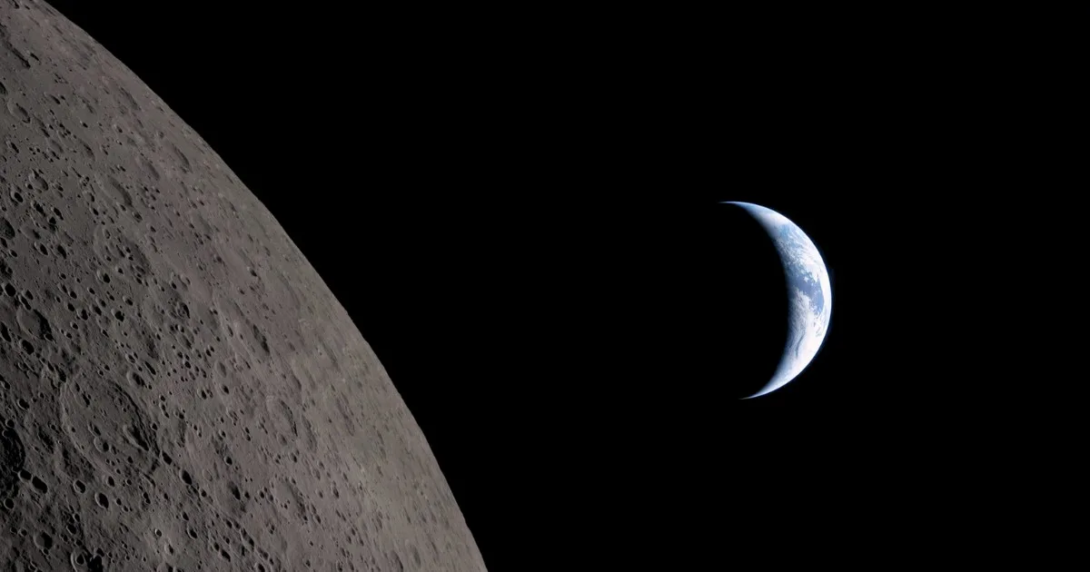 The Moon is slowly drifting away from Earth