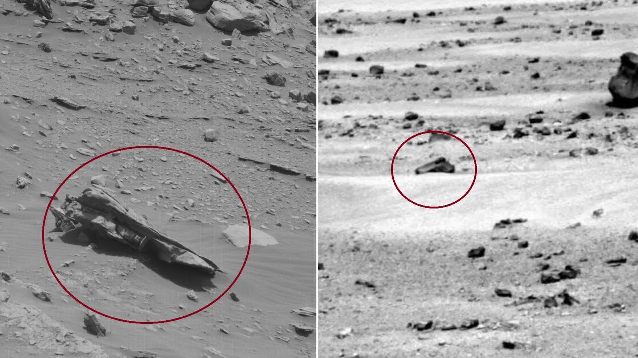 An unexploded missile on Mars?