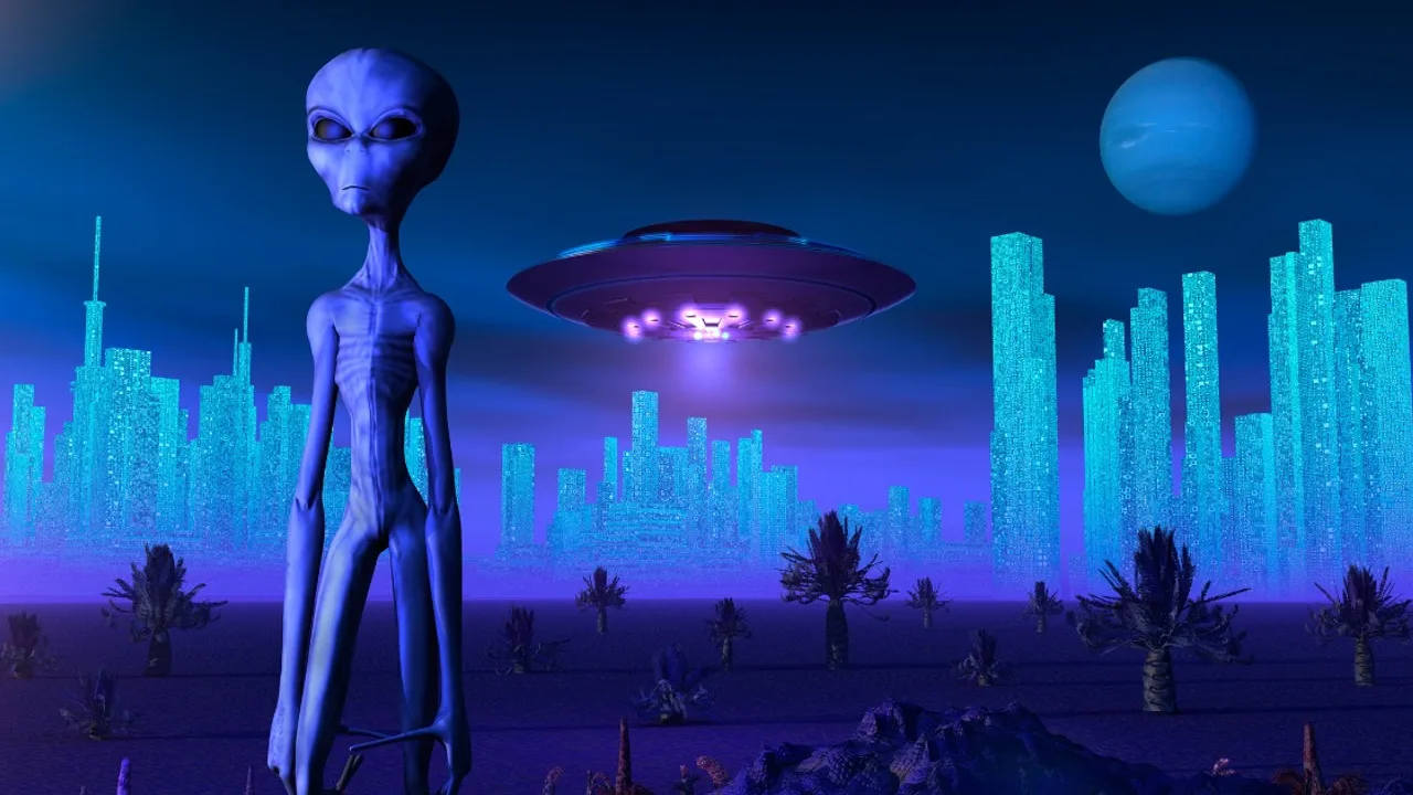 Aliens may not be green creatures but purple beings