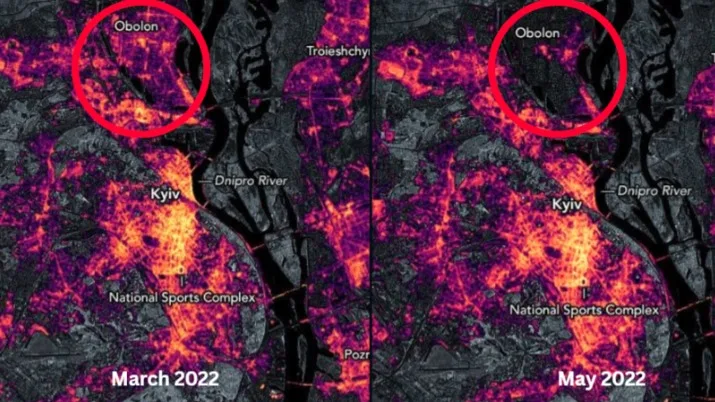 Population shifts in Ukraine during the Russia-Ukraine war (2022)