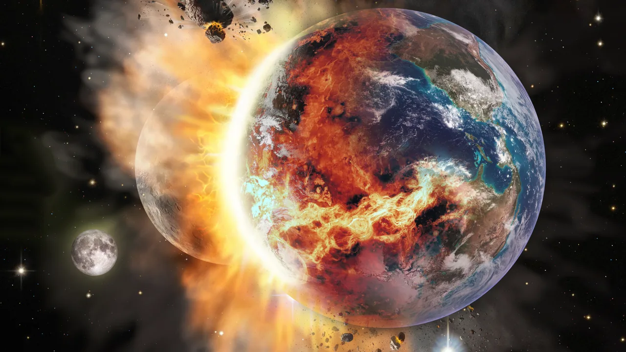 Did a giant collision make life on Earth possible?