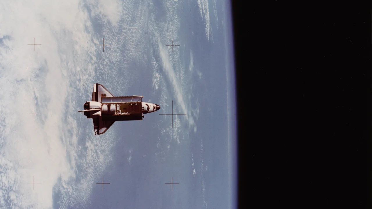 Image of Challenger during NASA Mission STS-7