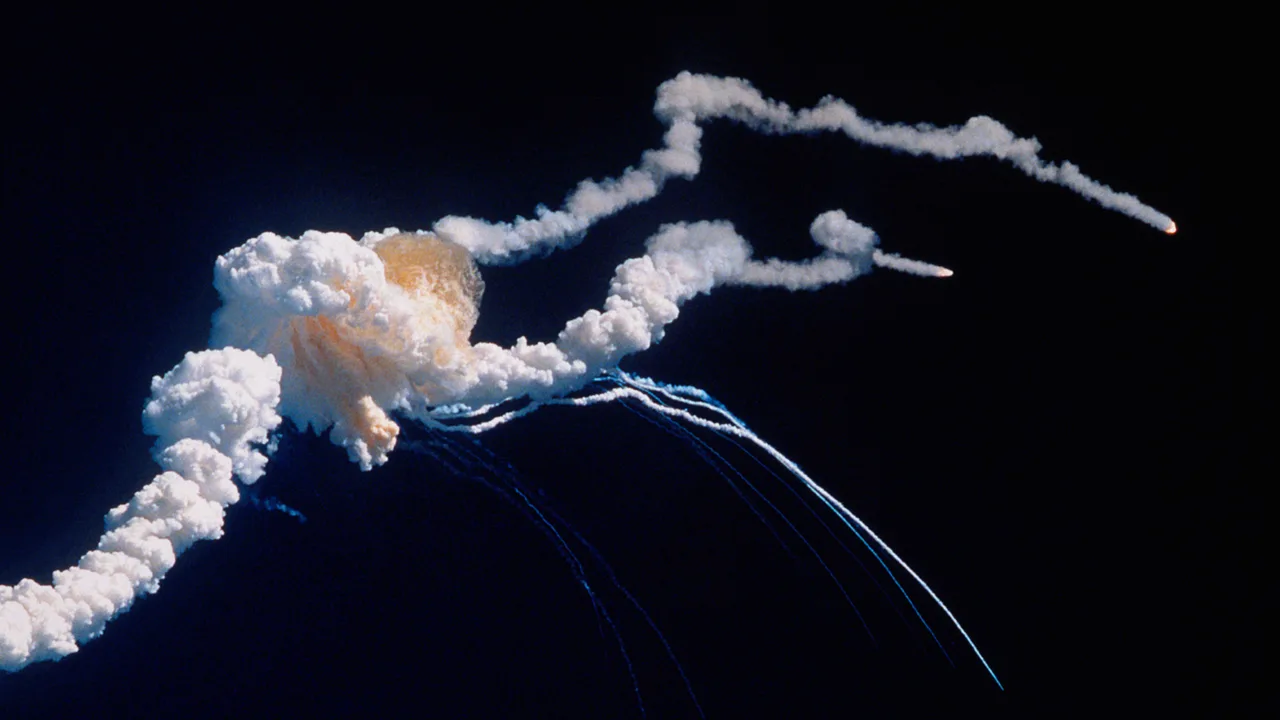 Image of the Challenger STS-51L Accident