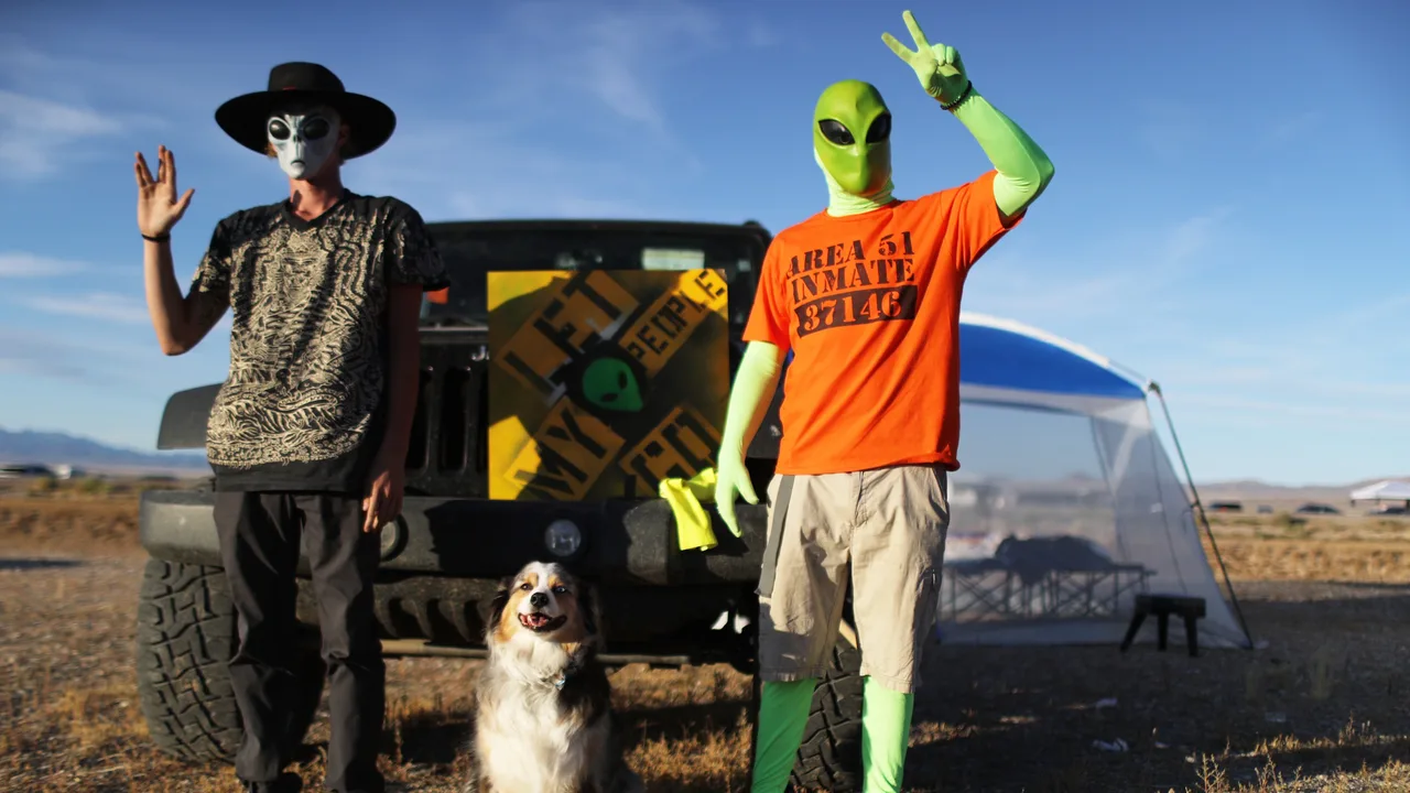 It started at a bar near Area 51