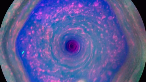 The strange storms inside Saturn’s hexagon