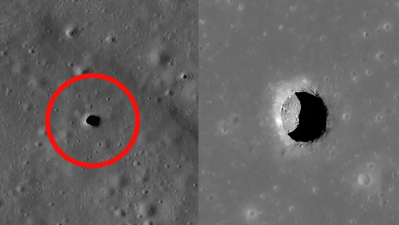 A mysterious hole on the Moon