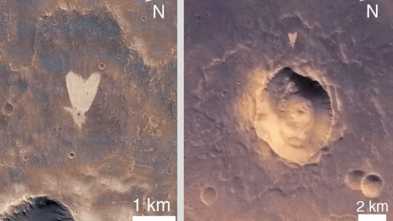 The heart-shaped beauty of Mars