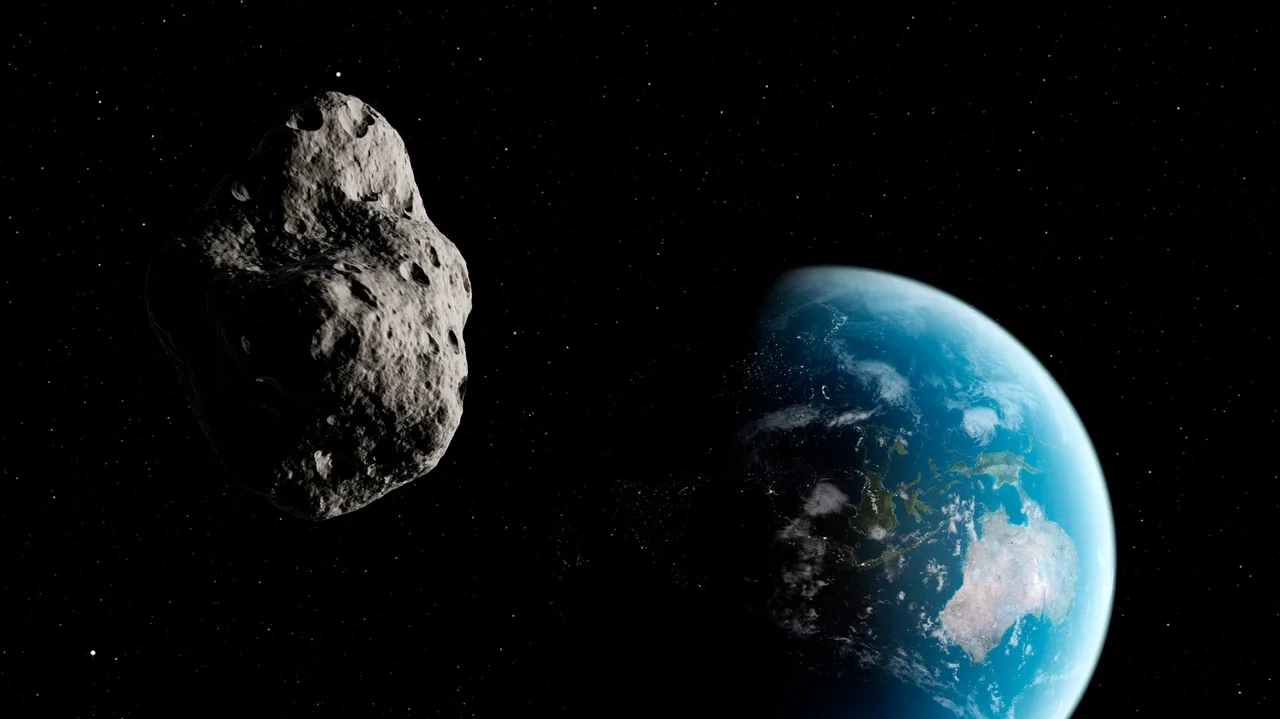 Could it be metal from the asteroid?