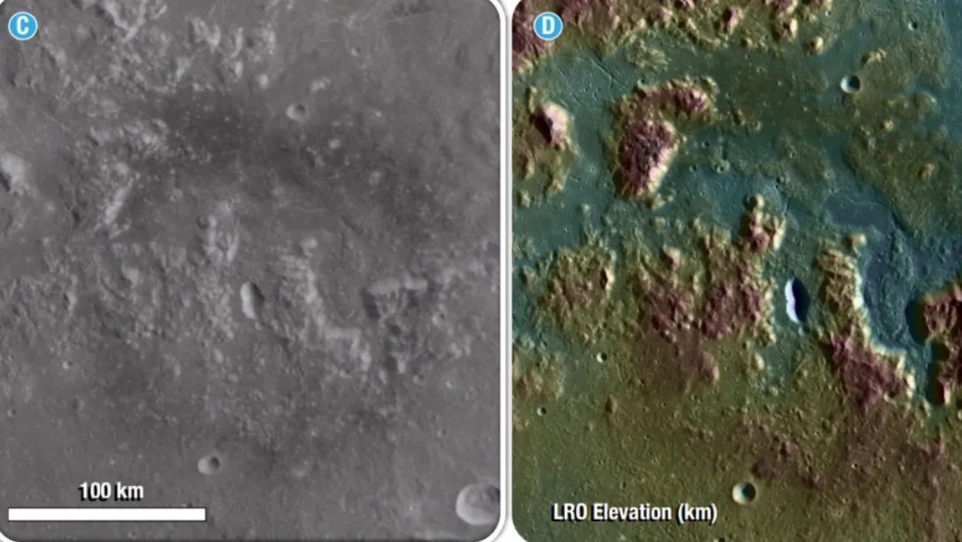 There are also swamp-like colors and craters like bubbles
