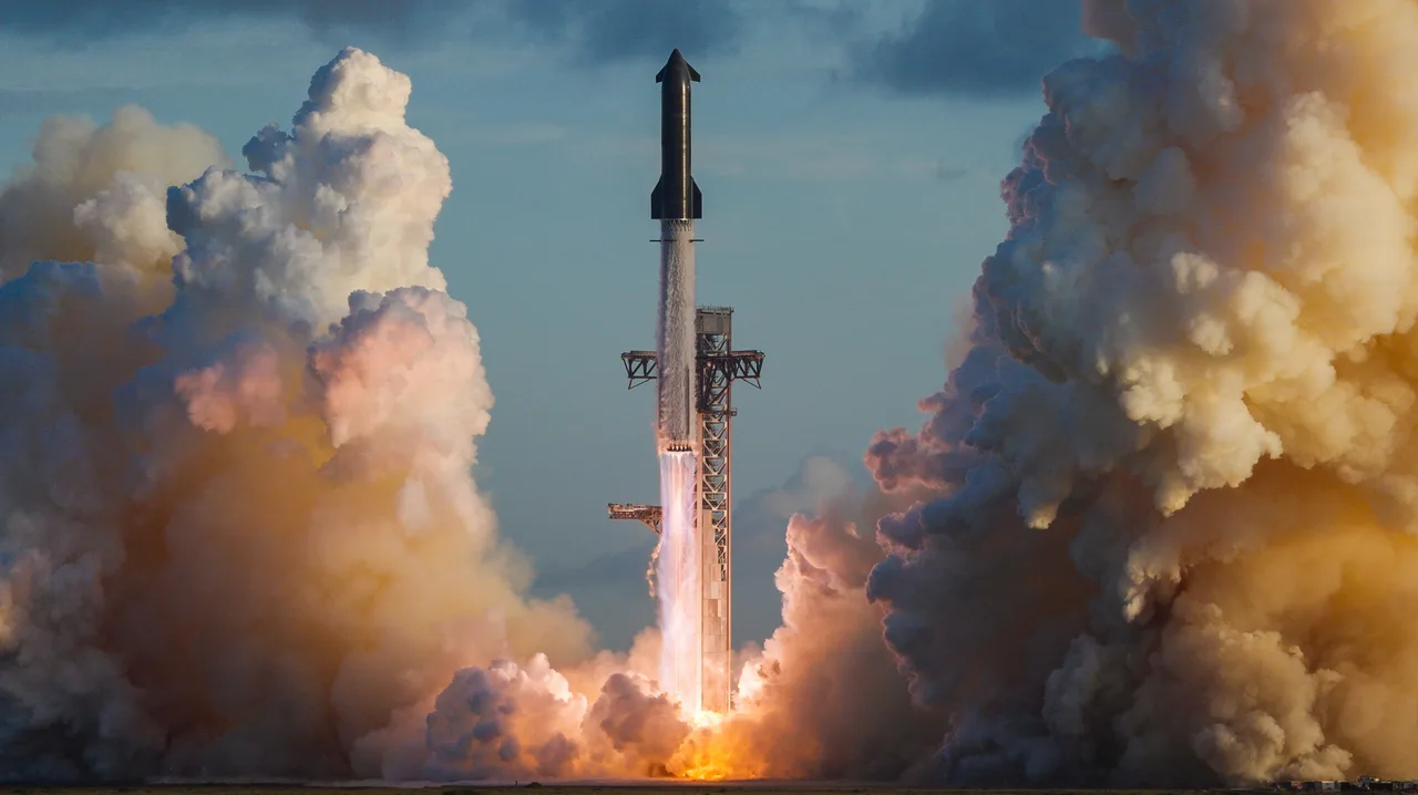 Moments before launch