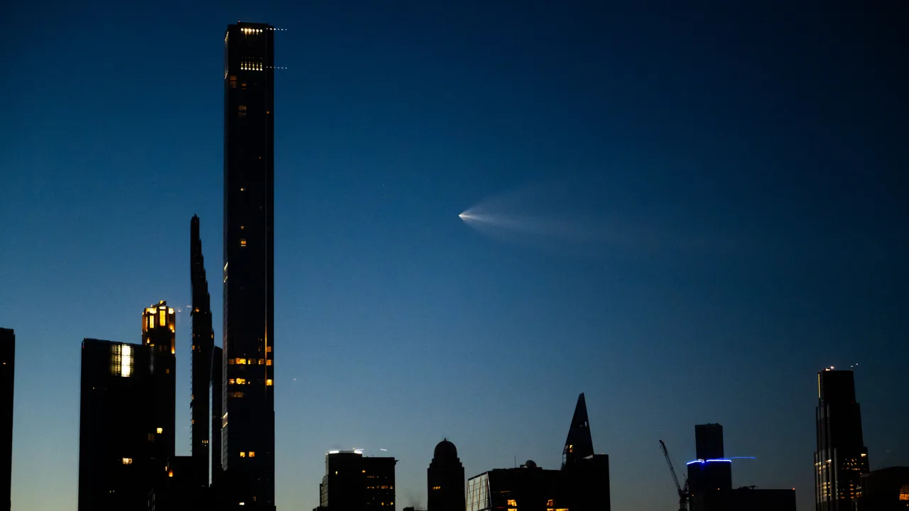 The launch left viewers across the US amazed