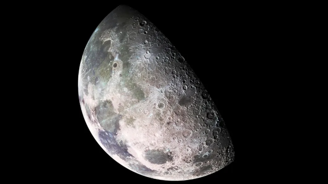The Moon's north pole in stunning detail