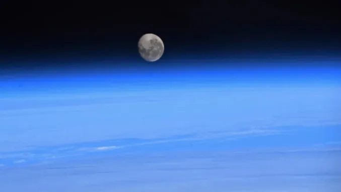 The Moon from the International Space Station
