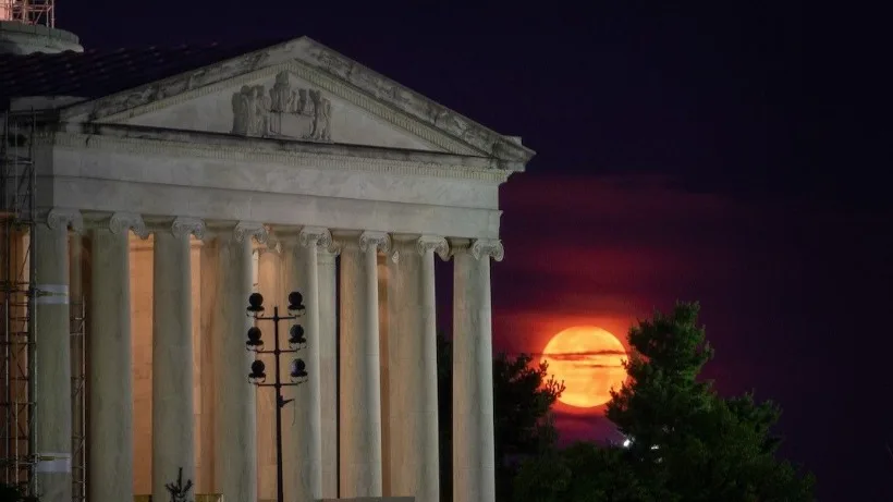 Moonset on the 50th Anniversary of the Apollo 11 Launch