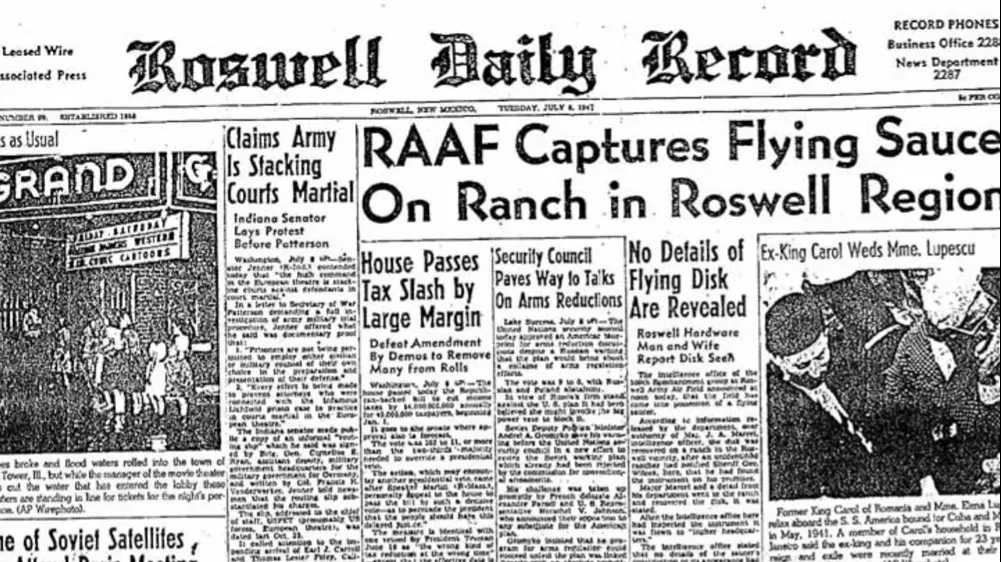 The military appeared to confirm a flying saucer