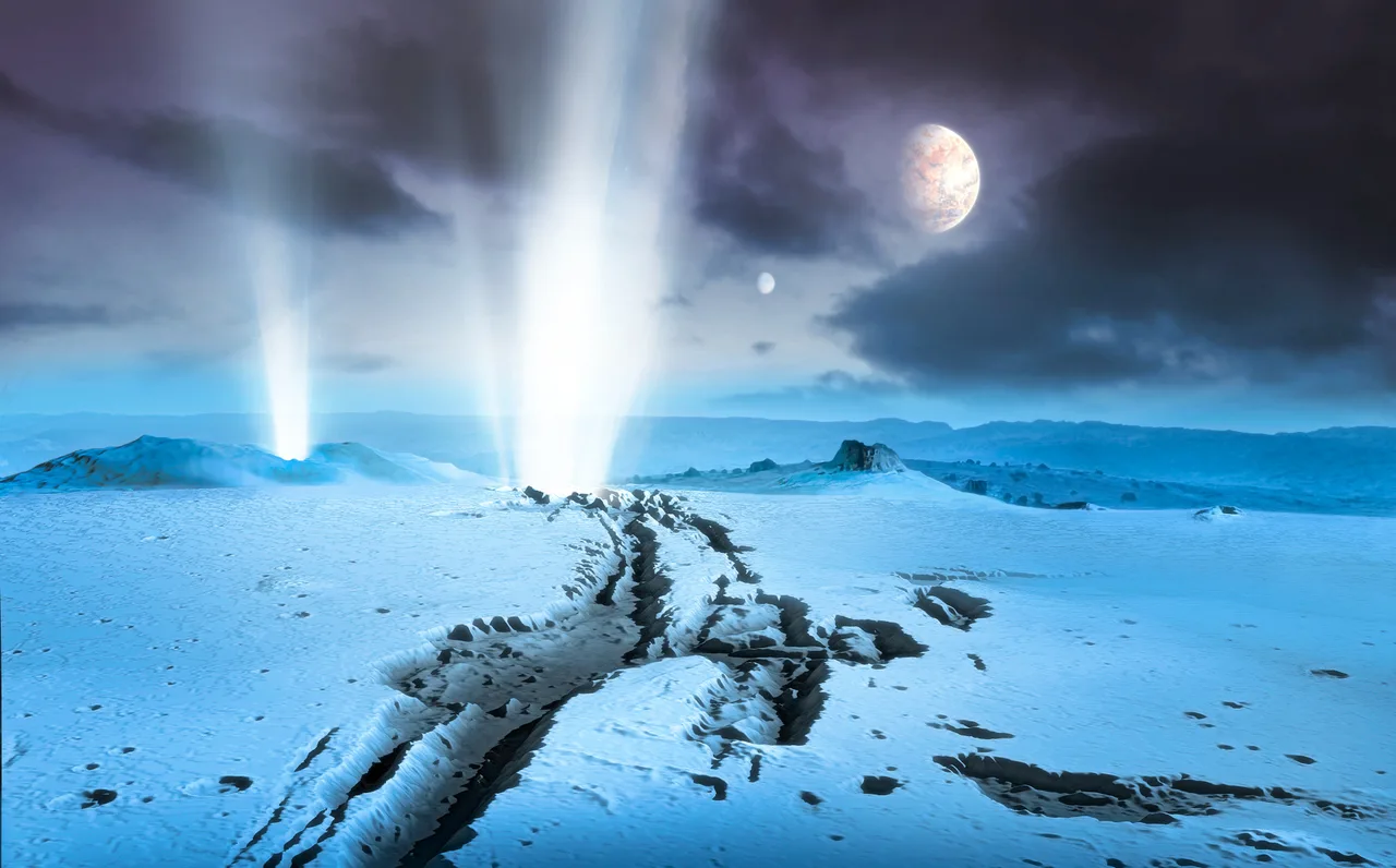 Volcanoes that spew ice instead of fire