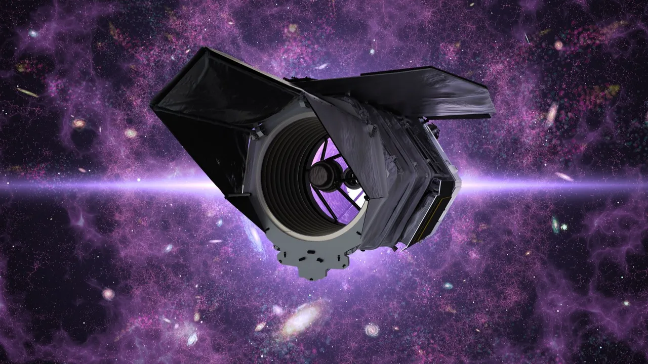 Artist's concept of NASA's Nancy Grace Roman Space Telescope. (Image Source: NASA's Goddard Space Flight Center/Conceptual Image Lab)