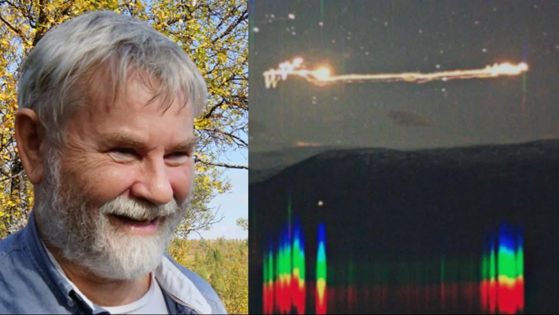 Erling Strand also saw the lights firsthand