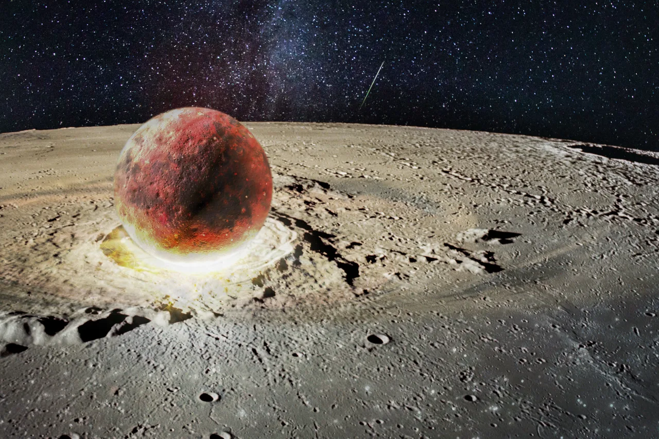 A lunar asteroid impact could produce a flash visible from Earth
