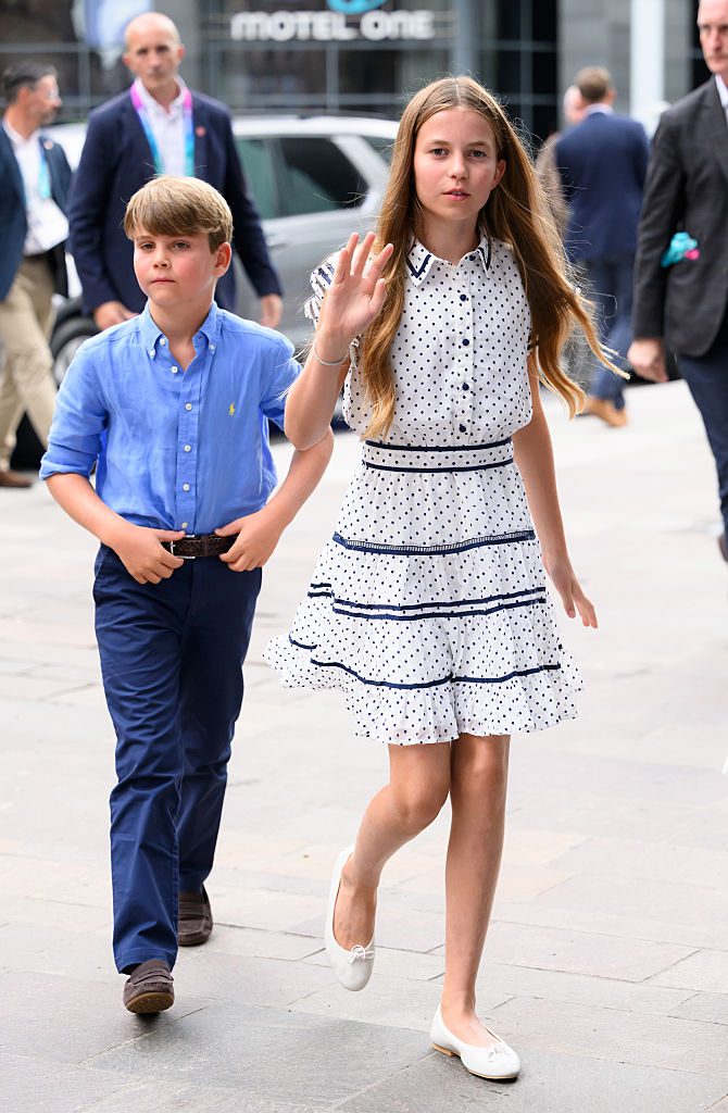 Prince Louis of Wales and Princess Charlotte of Wales visit Team Wales during the 2026 Commonwealth Games at the Yotel Hotel.  (Cover Image Source: Getty Images | Karwai Tang/WireImage)