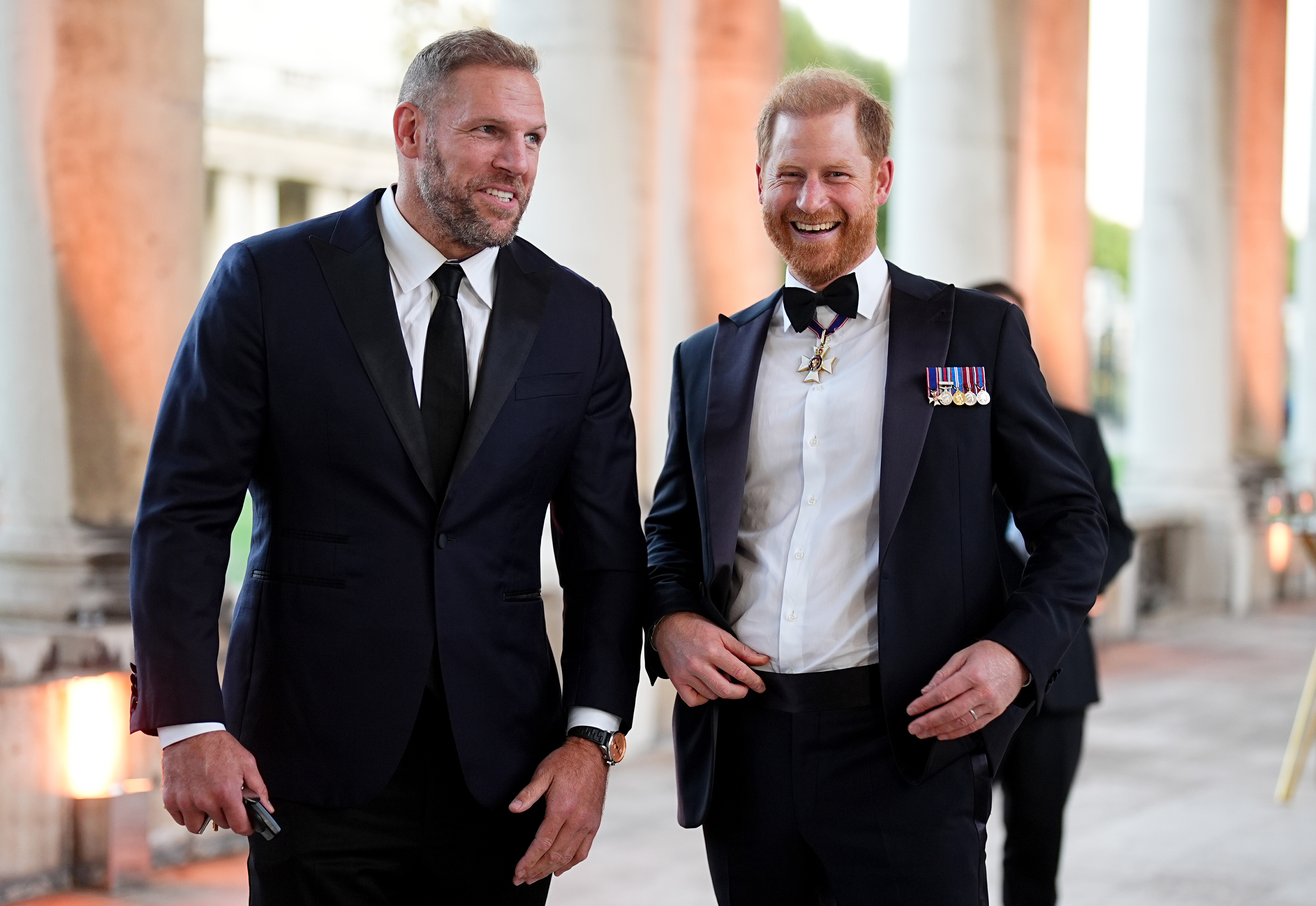 Prince Harry and James Haskell at the inaugural Invictus Spirit Awards, presented by ATCO and held at the Old Royal Naval College (Image Source: Getty Images | Aaron Chown-Pool)
