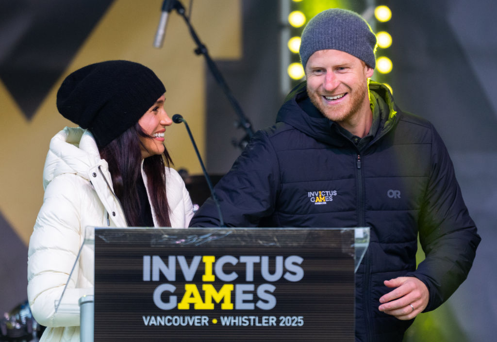 Prince Harry and Meghan Markle attend the Whistler Welcoming Ceremony during day two of the 2025 Invictus Games in Whistler, British Columbia. (Image Source: Getty Images I Samir Hussein/WireImage)