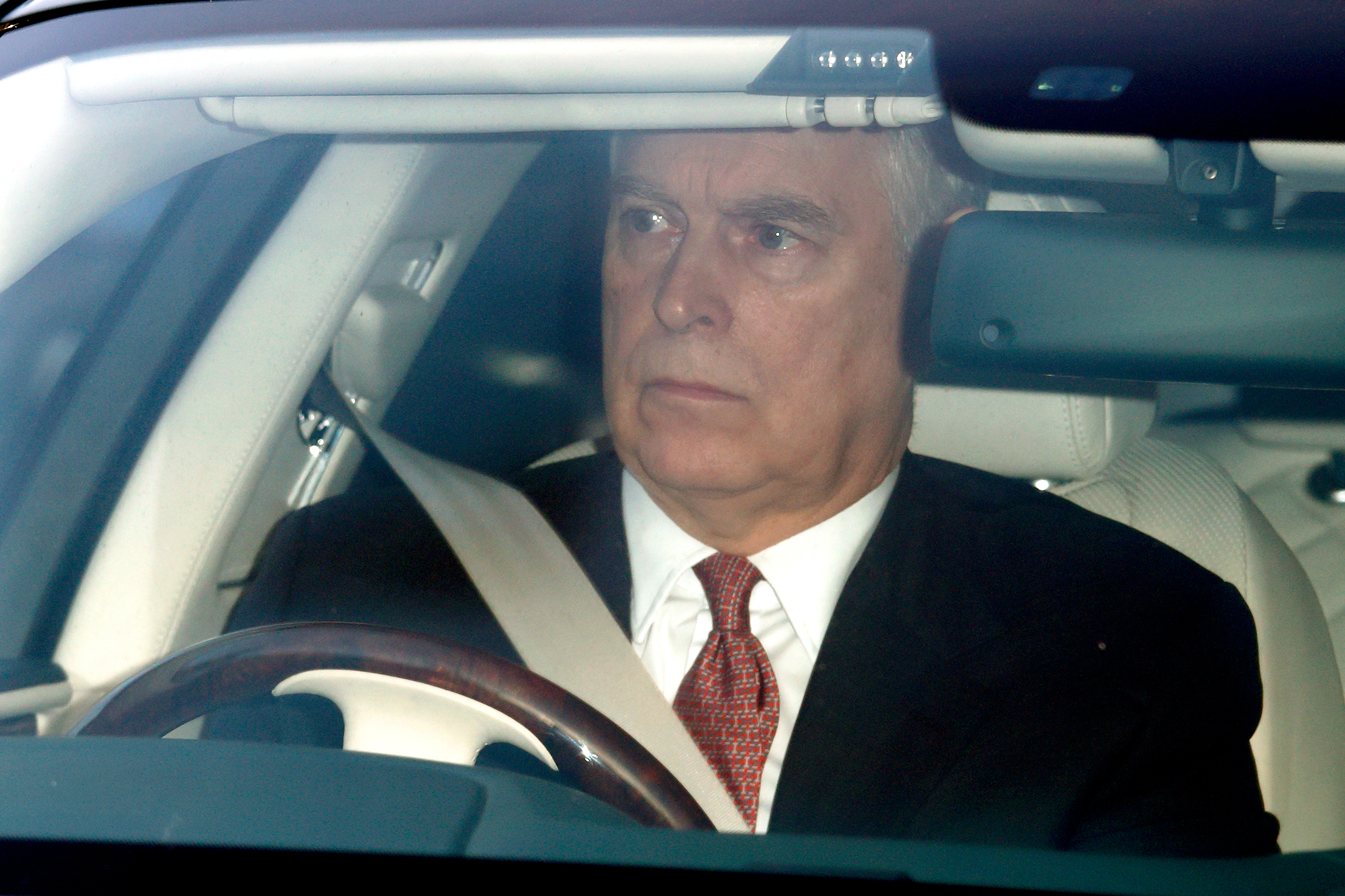 LONDON, UNITED KINGDOM - DECEMBER 18: (EMBARGOED FOR PUBLICATION IN UK NEWSPAPERS UNTIL 24 HOURS AFTER CREATE DATE AND TIME) Prince Andrew, Duke of York attends a Christmas lunch for members of the Royal Family hosted by Queen Elizabeth II at Buckingham Palace on December 18, 2019 in London, England. (Photo by Max Mumby/Indigo/Getty Images)