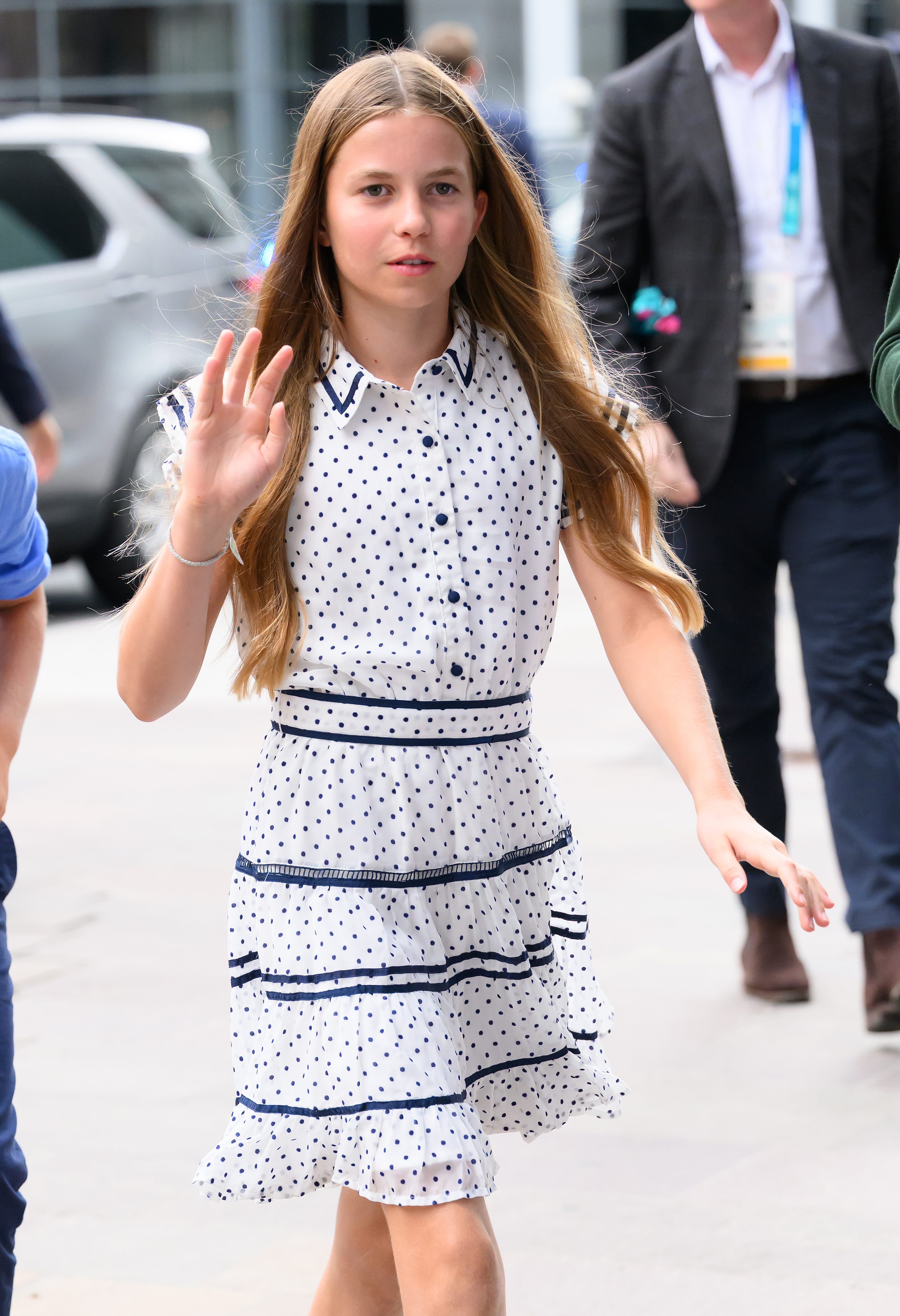GLASGOW, SCOTLAND - AUGUST 01: Princess Charlotte of Wales visits Team Wales during the 2026 Commonwealth Games at the Yotel Hotel on August 01, 2026 in Glasgow, Scotland.  (Photo by Karwai Tang/WireImage)