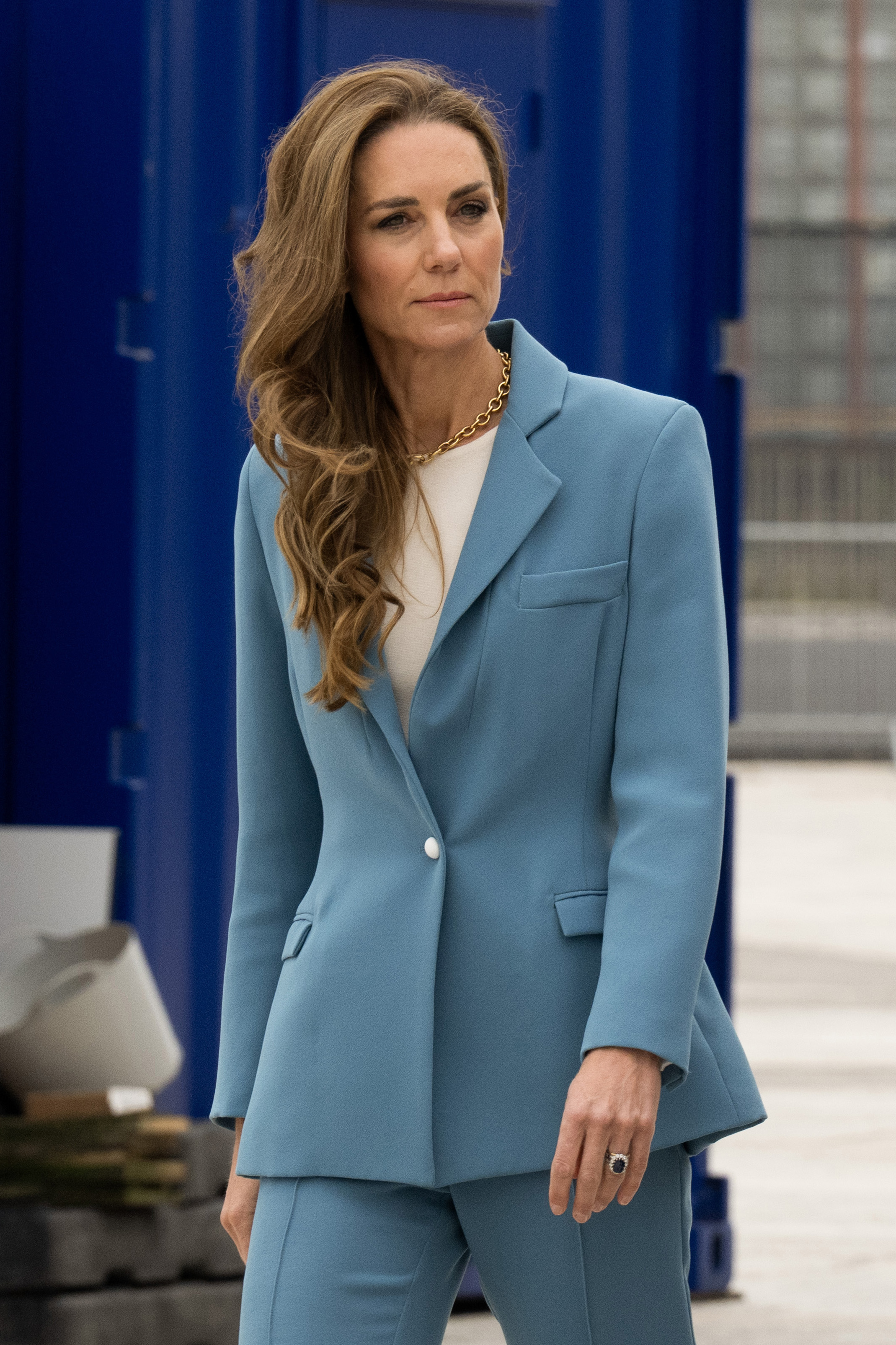 LIVERPOOL, ENGLAND - SEPTEMBER 10: Catherine, Princess of Wales and Prince William, Prince of Wales during the launch of a Suicide Prevention Toolkit on World Suicide Prevention Day at Hill Dickinson Stadium on September 10, 2026 in Liverpool, England. The Prince of Wales and The Royal Foundation have launched
