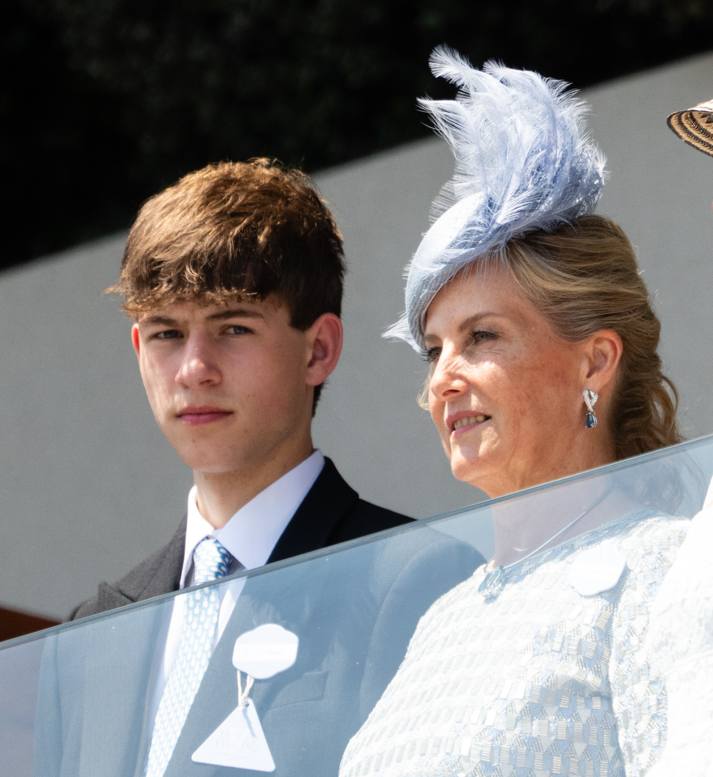 ASCOT, ENGLAND - JUNE 19: James, Earl of Wessex, Sophie, Duchess of Edinburgh attend day four of Royal Ascot 2026 at Ascot Racecourse on June 19, 2026 in Ascot, England. (Photo by Samir Hussein/WireImage)