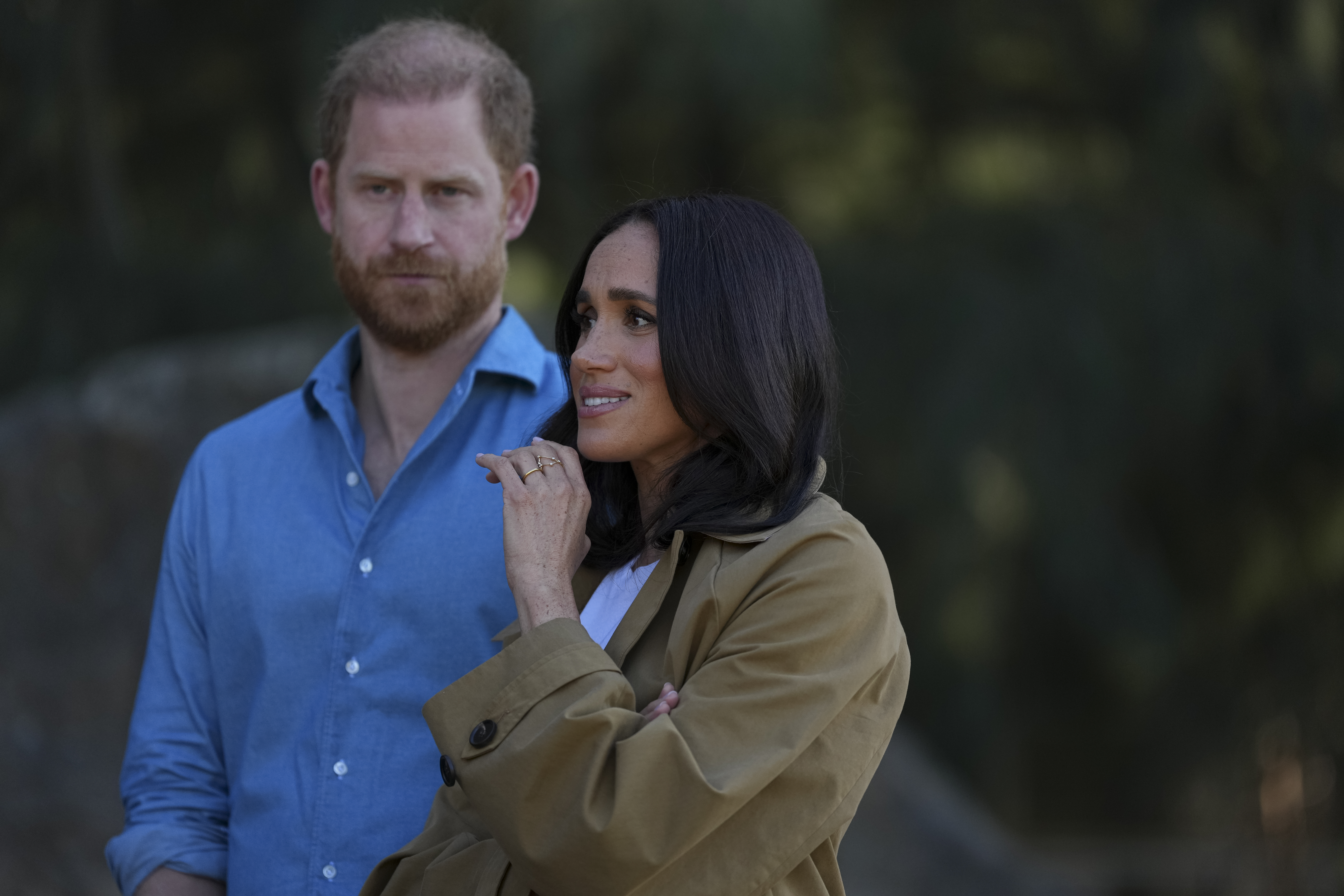 MELBOURNE, AUSTRALIA - APRIL 16: Prince Harry, Duke of Sussex and Meghan, Duchess of Sussex during a Scar Tree Walk on April 16, 2026 in Melbourne, Australia. The Duke and Duchess of Sussex are on a four-day visit to Australia, with engagements across Melbourne, Canberra and Sydney. (Photo by Asanka Ratnayake/Getty Images)