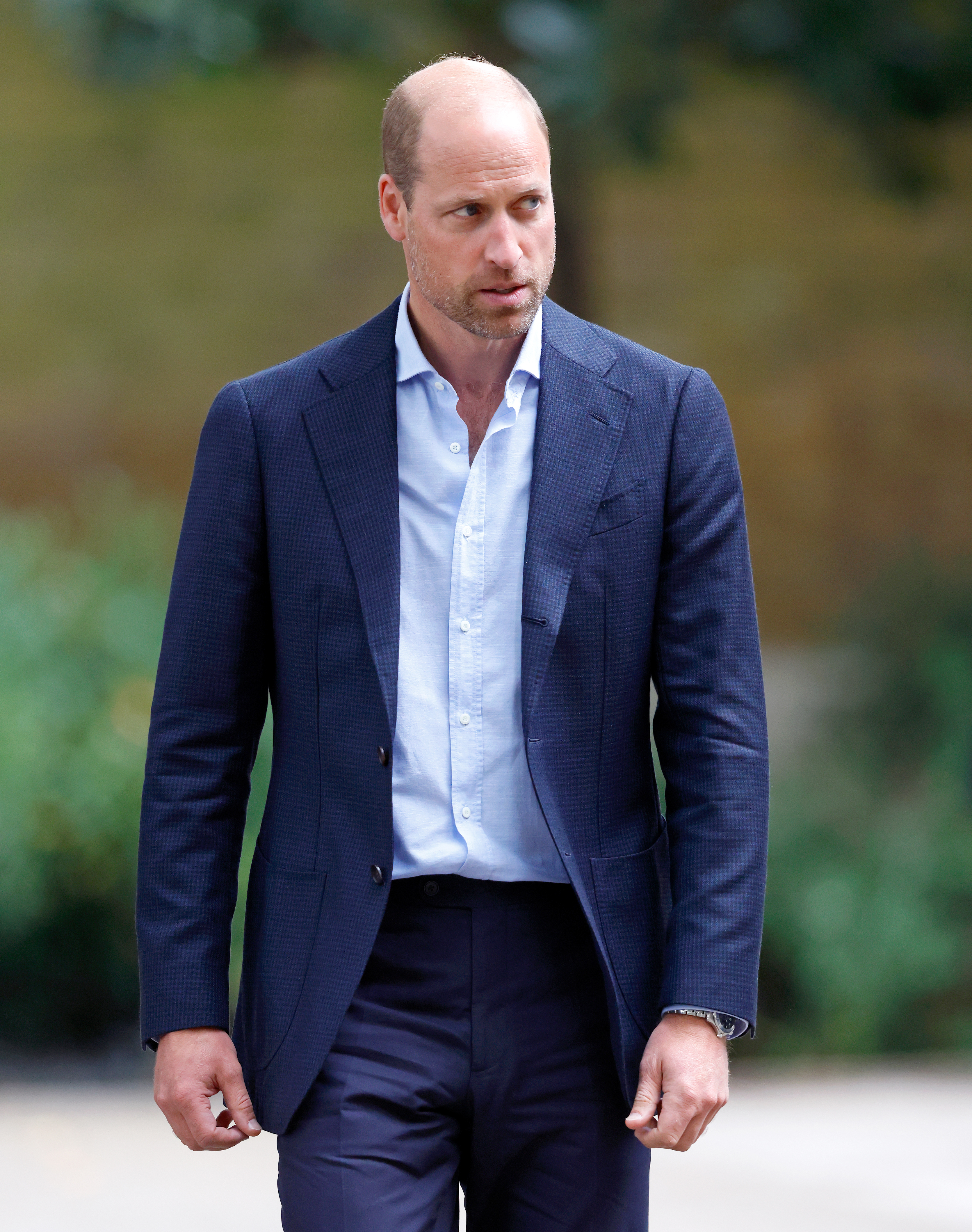 LONDON, UNITED KINGDOM - SEPTEMBER 05: (EMBARGOED FOR PUBLICATION IN UK NEWSPAPERS UNTIL 24 HOURS AFTER CREATE DATE AND TIME) Prince William, Prince of Wales attends the Homelessness: Reframed exhibition at the Saatchi Gallery on September 5, 2024 in London, England. Prince William met with artists behind the newly commissioned works for the exhibition, as well as individuals whose personal experiences have served as inspiration for some of the pieces. (Photo by Max Mumby/Indigo/Getty Images)