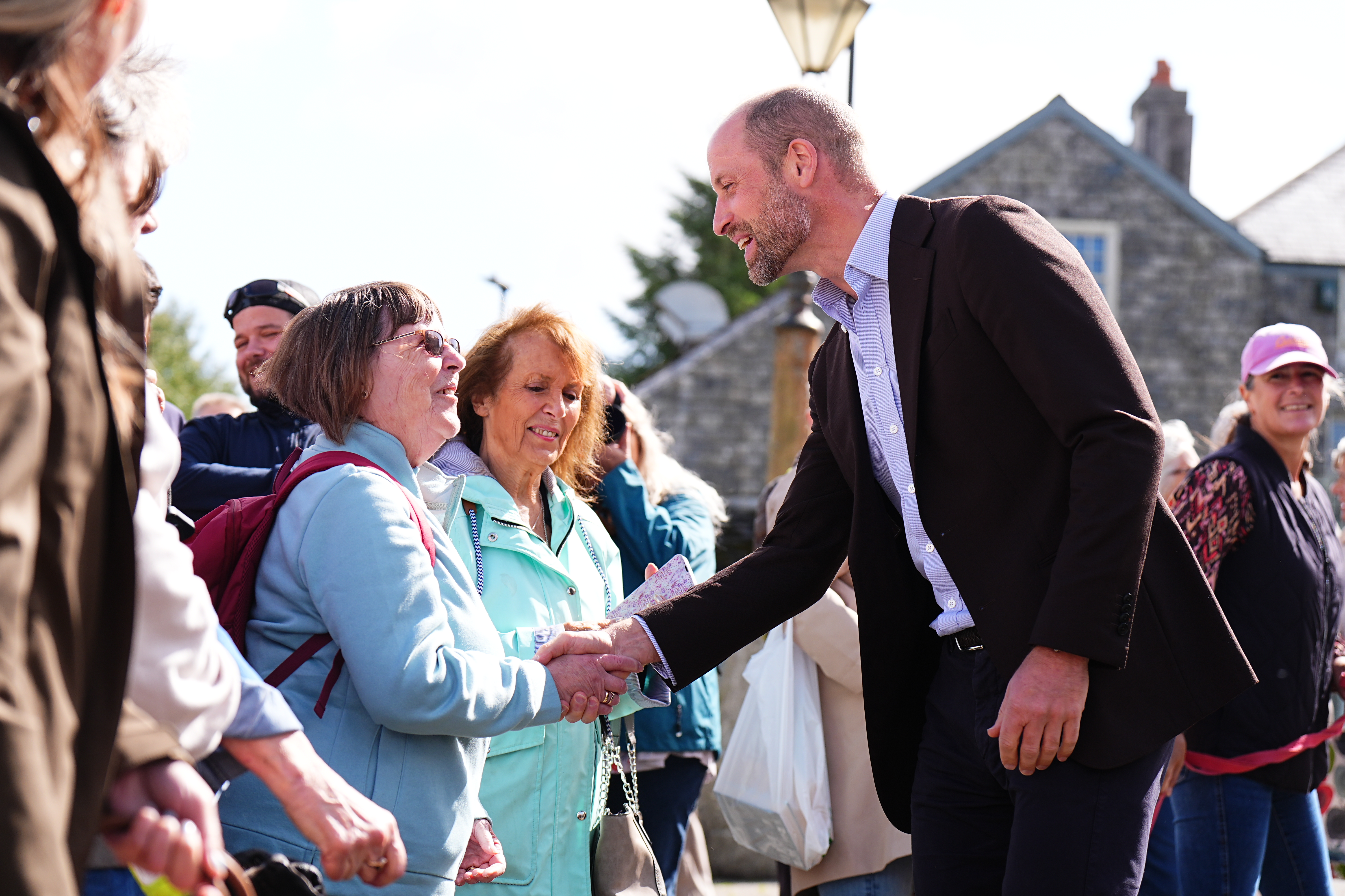 Prince William meets members of the public during a visit to Princetown in Dartmoor to launch the new Princetown Community Fund, on September 15, 2026 in Princetown near Plymouth, England (Photo by Aaron Chown - WPA Pool/Getty Images)