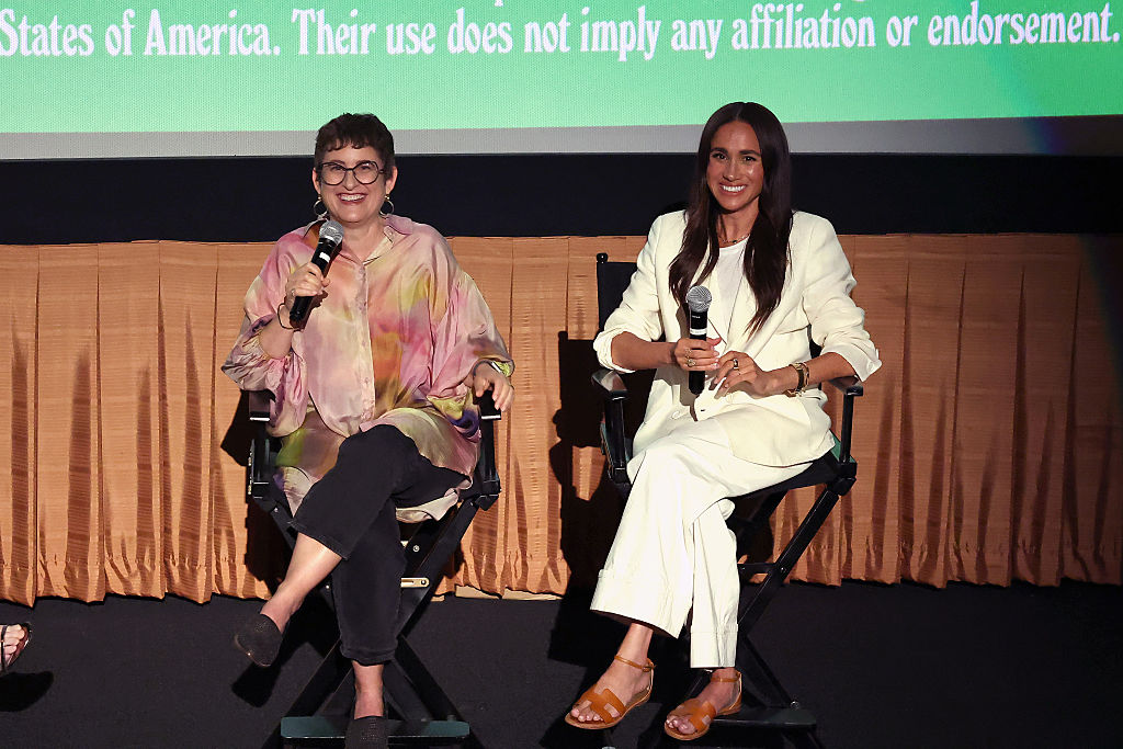 Alysa Nahmias and Meghan Markle, Duchess of Sussex seen at a Special Screening Of Roadside Attractions'