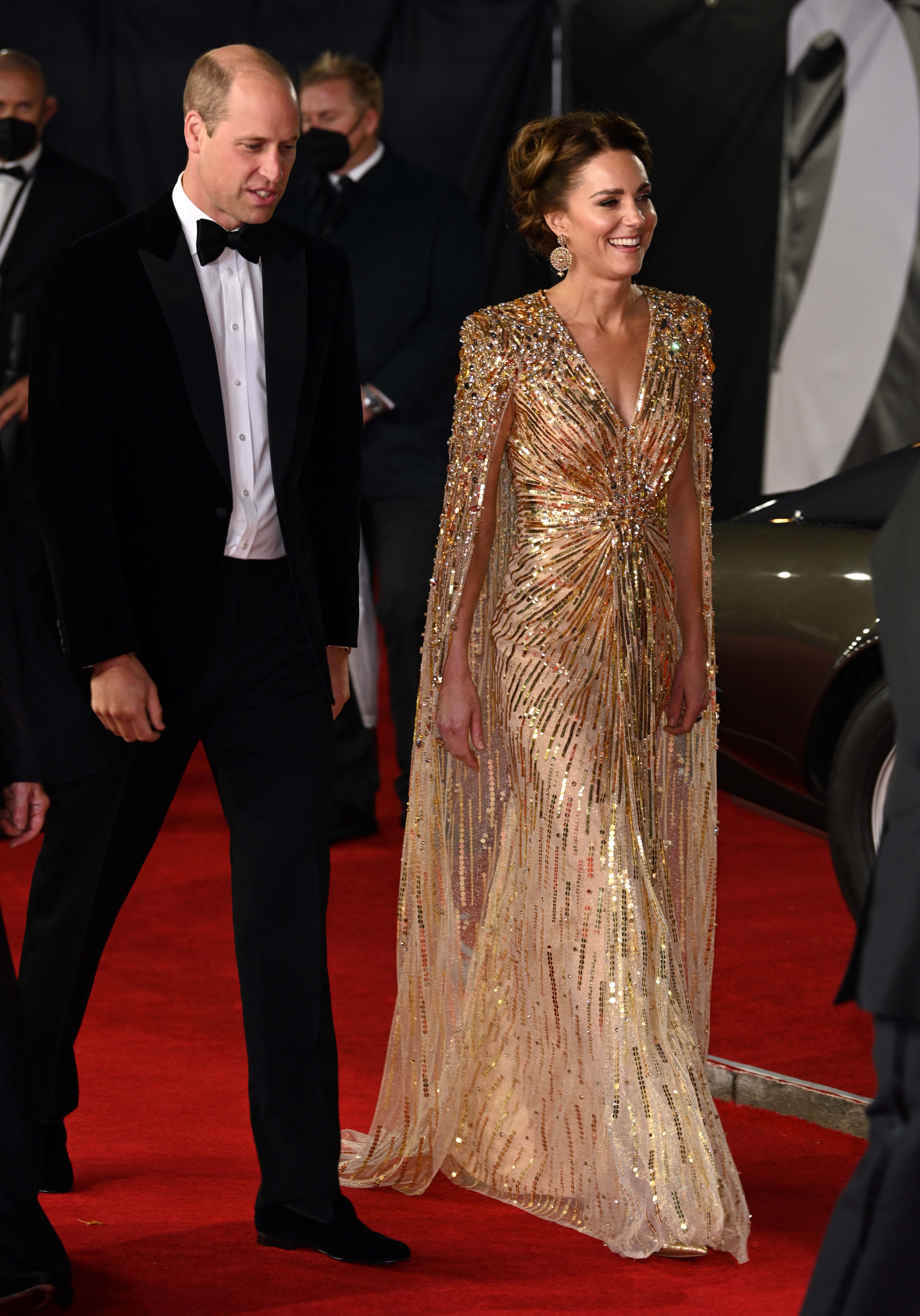 28 September 2021.

No Time To Die World Film Premiere held at the Royal Albert Hall, London.

Here, Prince William, Duke of Cambridge, Catherine, Duchess of Cambridge

Credit: Justin Goff/GoffPhotos.com   Ref: KGC-03